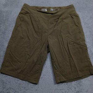 Mountain Hardwear Shorts Womens Small Brown Pockets Hiking Outdoor Activewear